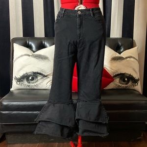 BDG Highrise Tiered Ruffle Jeans